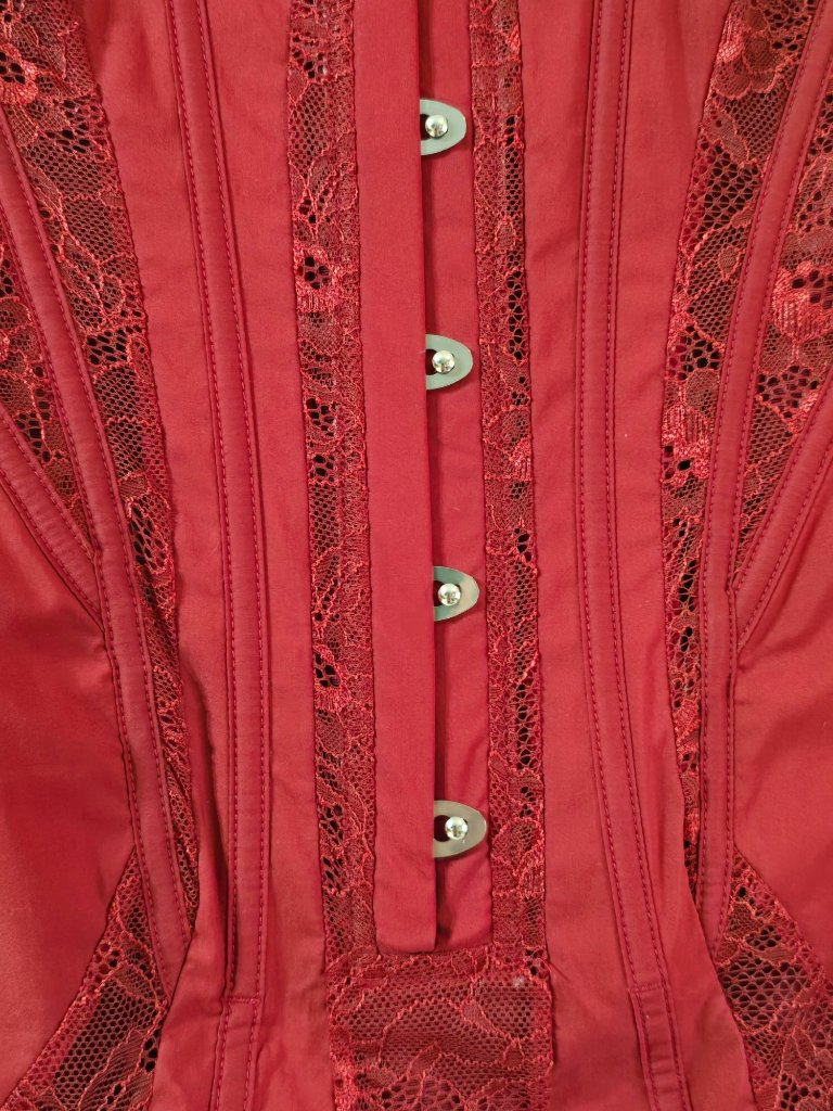 Mars The Label The Lace Clasp Detail Mini Dress, Wine Red, Nwt, Sz 8us/12uk — image 5 of 8